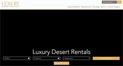 Desktop Screenshot of luxurydesertrentals.com