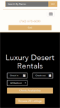Mobile Screenshot of luxurydesertrentals.com
